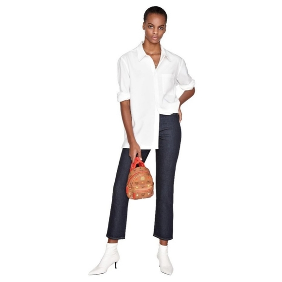 MCM Skyoptic Visetos X-Mini Stark Bebe Boo Backpack Cognac - Picture 6 of 7